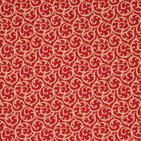 Robert Allen Lets Scroll Cayenne Color Library Collection Indoor Upholstery Fabric