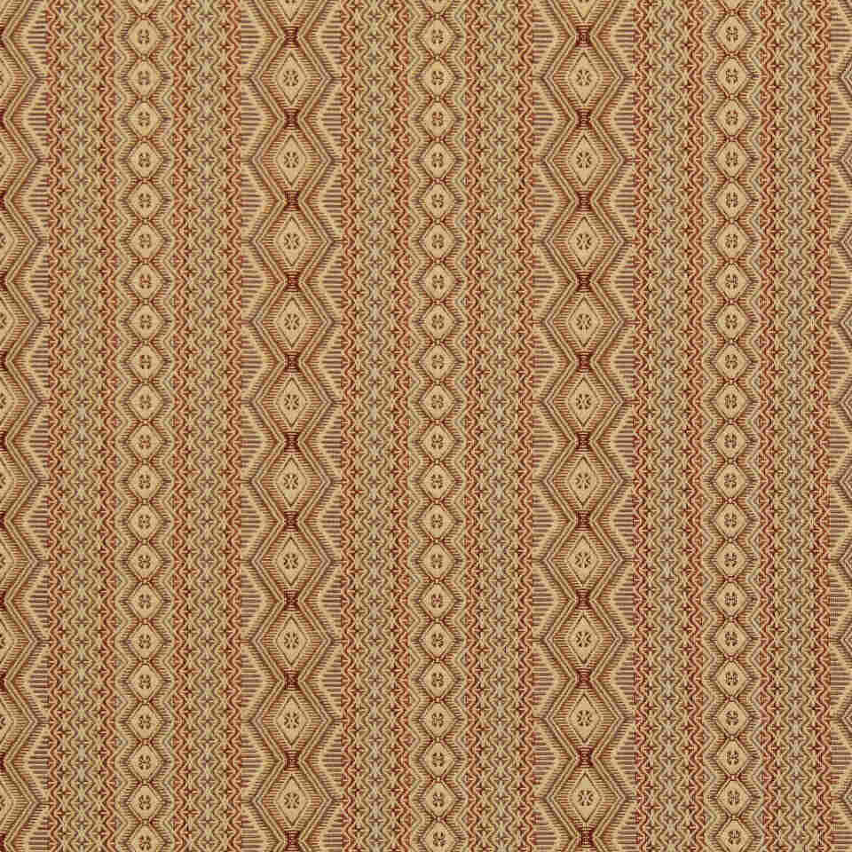 Robert Allen Rattan Poppy Color Library Collection Indoor Upholstery Fabric