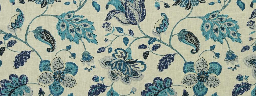 Robert Allen Spring Mix Ultramarine 227213 Color Library Collection Multipurpose Fabric