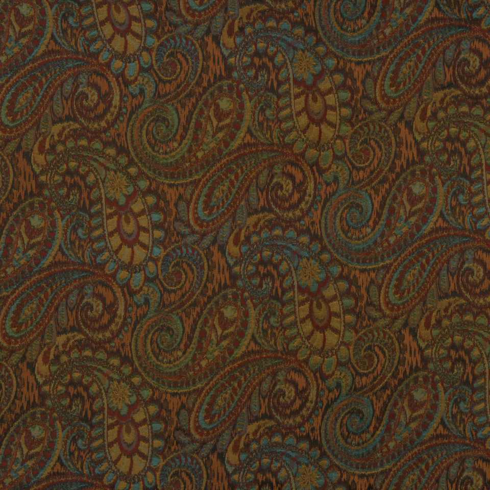 Robert Allen Tamil Paisley Henna 217531 Color Library Collection Indoor Upholstery Fabric