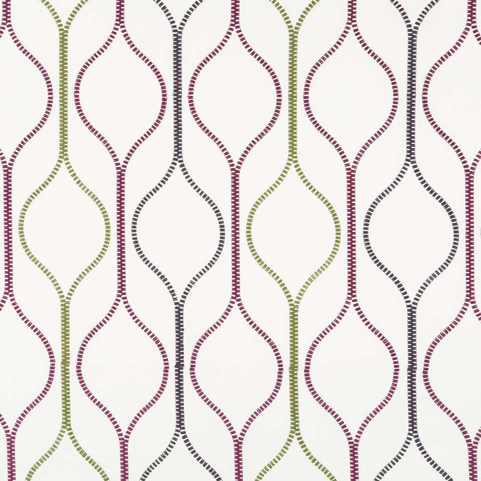 Robert Allen Zipper Wave Beet 248362 Color Library Collection Multipurpose Fabric