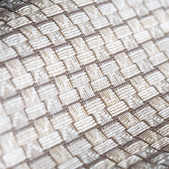 Sampe of Textilene Packed Stripe Wicker Weave Fresco T69B5W023 54 inch Sling Fabric