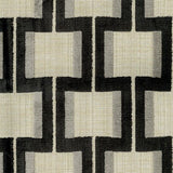 Sample of ABBEYSHEA Amalia 91 Carbon Indoor Upholstery Fabric