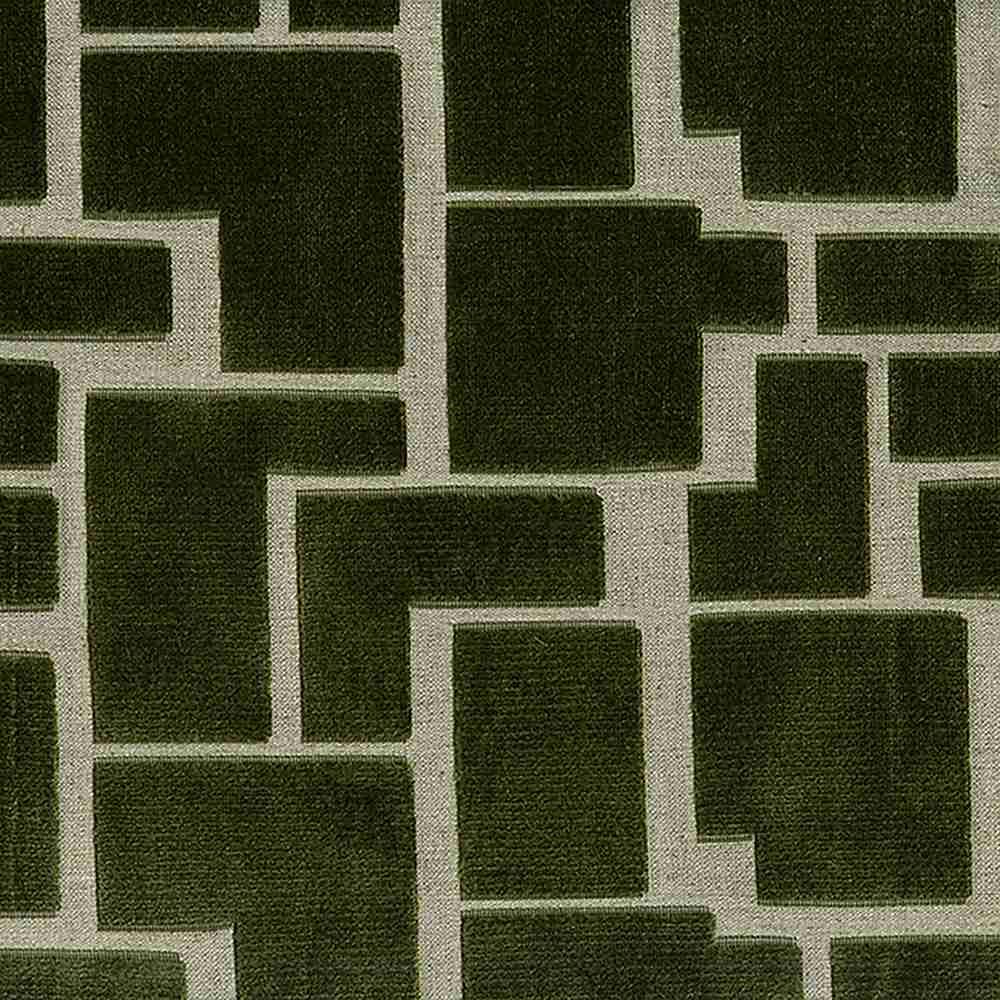 Sample of ABBEYSHEA Aura 27 Olive Indoor Upholstery Fabric