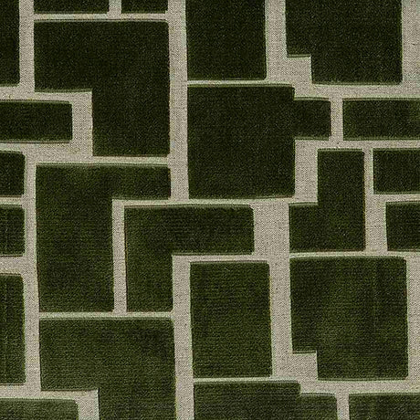 Sample of ABBEYSHEA Aura 27 Olive Indoor Upholstery Fabric