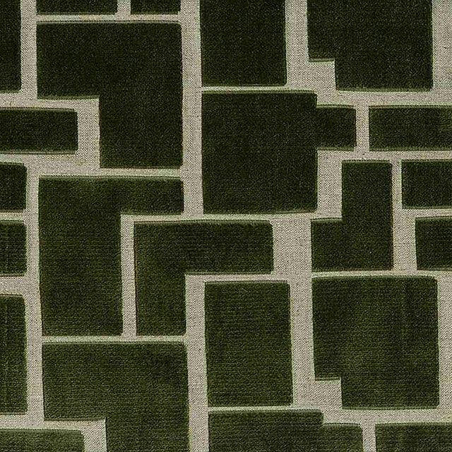 Sample of ABBEYSHEA Aura 27 Olive Indoor Upholstery Fabric