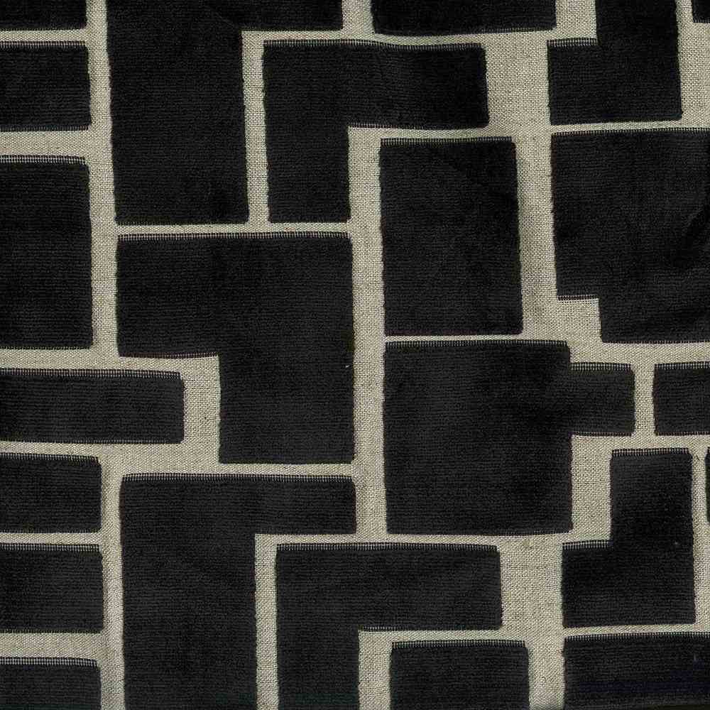 Sample of ABBEYSHEA Aura 908 Charcoal Indoor Upholstery Fabric