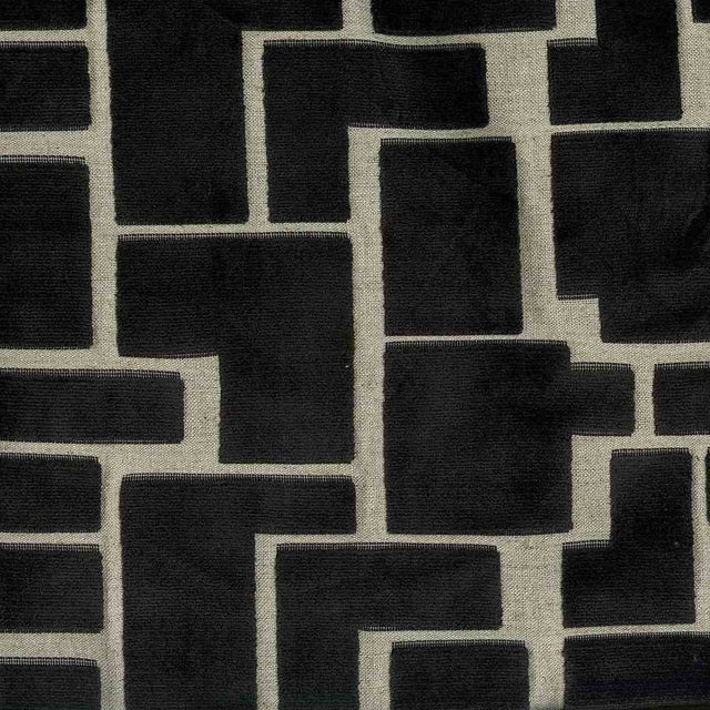Sample of ABBEYSHEA Aura 908 Charcoal Indoor Upholstery Fabric