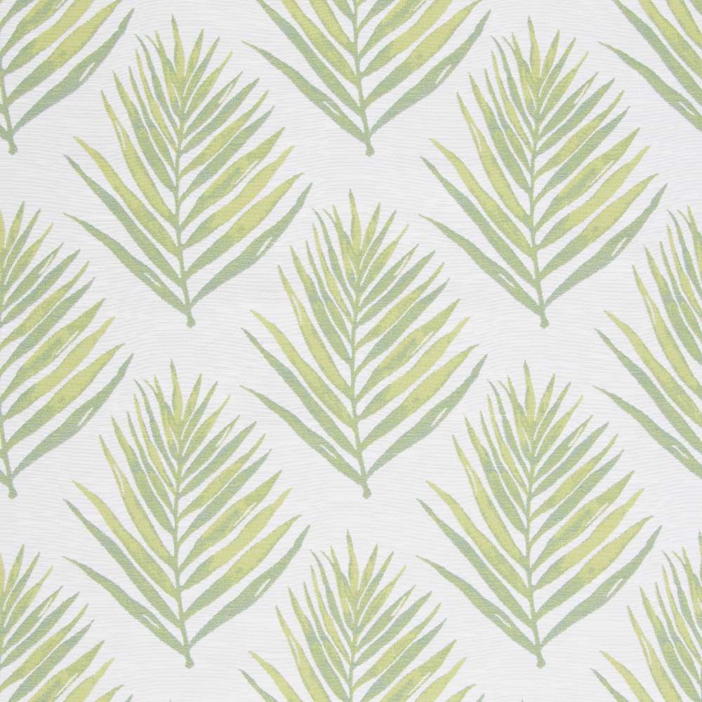 Sample of Bella Dura Royal Palm Lime Home Collection Upholstery Fabric