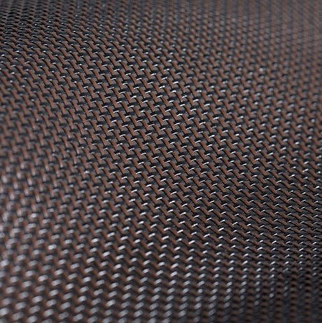 Sample of By the Roll - Textilene 80 Black / Brown T18DET025 60 inch Shade / Mesh Fabric