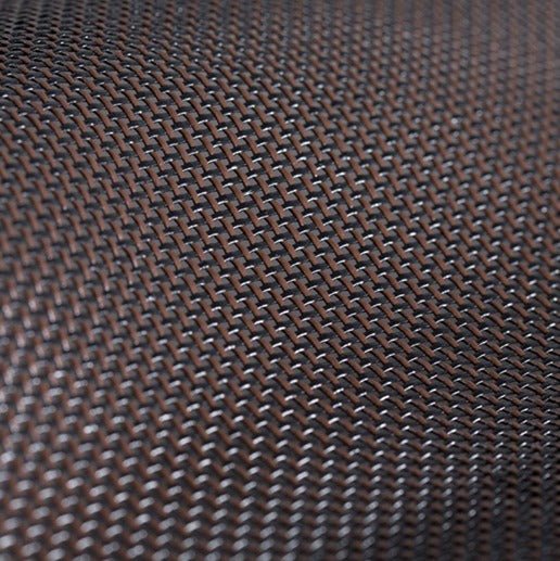 Sample of By the Roll - Textilene 80 Black / Brown T18DET025 60 inch Shade / Mesh Fabric
