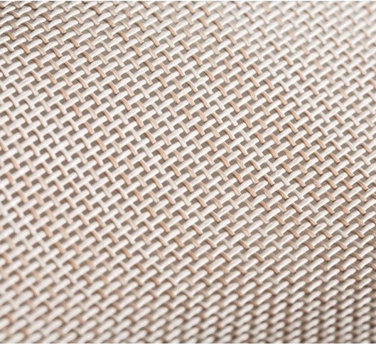 Sample of By the Roll - Textilene 80 Desert Sand T18BET035 126 inch Shade / Mesh Fabric