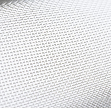 Sample of By the Roll - Textilene 80 White T18DES266 126 inch Shade / Mesh Fabric