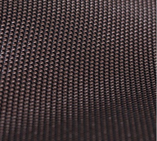 Sample of By the Roll - Textilene 90 Black / Brown T18DCT032 60 inch Shade / Mesh Fabric