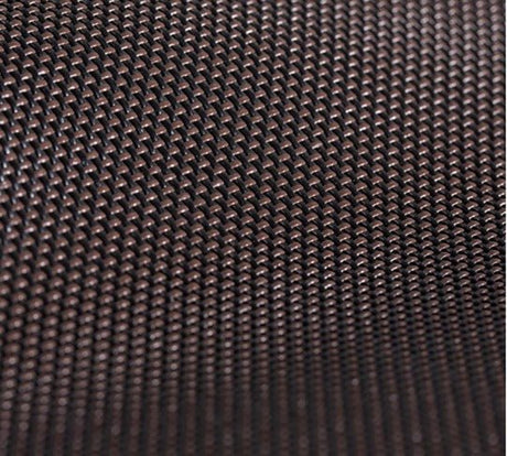 Sample of By the Roll - Textilene 90 Black / Brown T18DCT032 60 inch Shade / Mesh Fabric