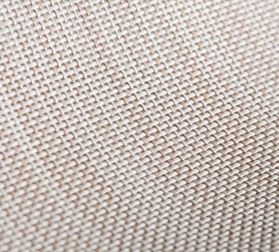 Sample of By the Roll - Textilene 90 Desert Sand T18BCT010 36 inch Shade / Mesh Fabric