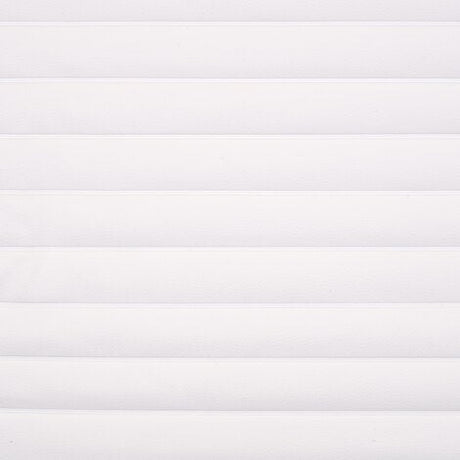 Sample of Causeway Bright White Roll-n-Pleat Marine Upholstery Fabric