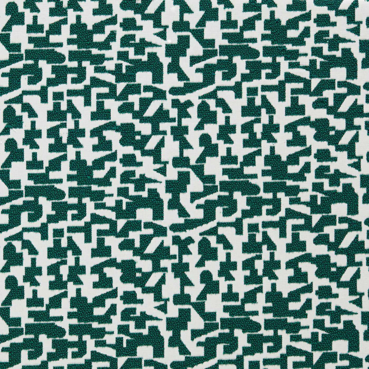 Sample of Clarke and Clarke Kaleia Forest F1796-04 Alfresco Indoor Outdoor Weaves Collection Upholstery Fabric