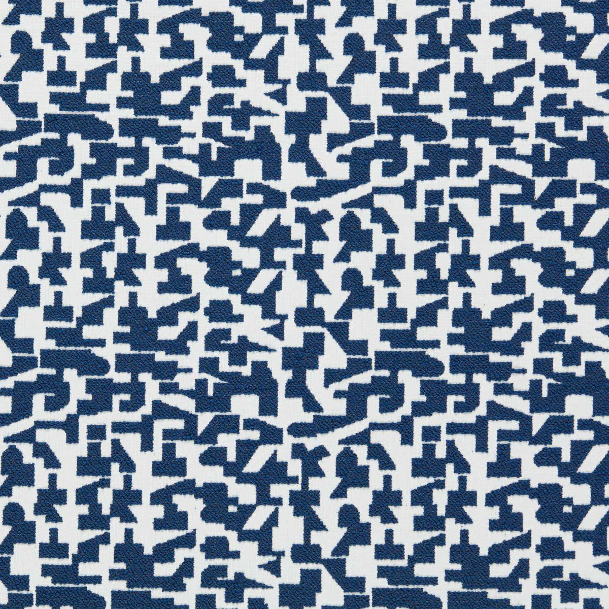 Sample of Clarke and Clarke Kaleia Midnight F1796-05 Alfresco Indoor Outdoor Weaves Collection Upholstery Fabric