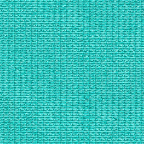 Sample of Commercial 95 Aquamarine 340 Flame Retardant 502331 118-inch Shade / Mesh Fabric