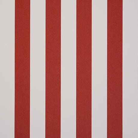 Sample of Dickson Paris Rouge Red / Natural 8557 North American Collection Awning / Shade Fabric