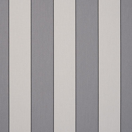 Sample of Dickson Sienne Dark Gray / Light Gray Wide Stripe 8931 North American Collection Awning / Shade Fabric