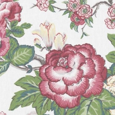 Duralee De42571 700-Pink / Green Whitmore Traditional Collection Indoor Upholstery Fabric