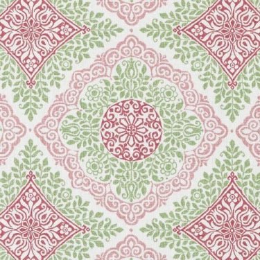 Duralee De42576 700-Pink / Green Whitmore Traditional Collection Indoor Upholstery Fabric