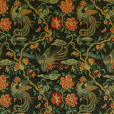 GP And J Baker Chifu Velvet Charcoal / Multi Bp10854-1 Chifu Collection Multipurpose Fabric