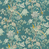 GP And J Baker Hydrangea Bird Teal Bp10851-5 Chifu Collection Multipurpose Fabric