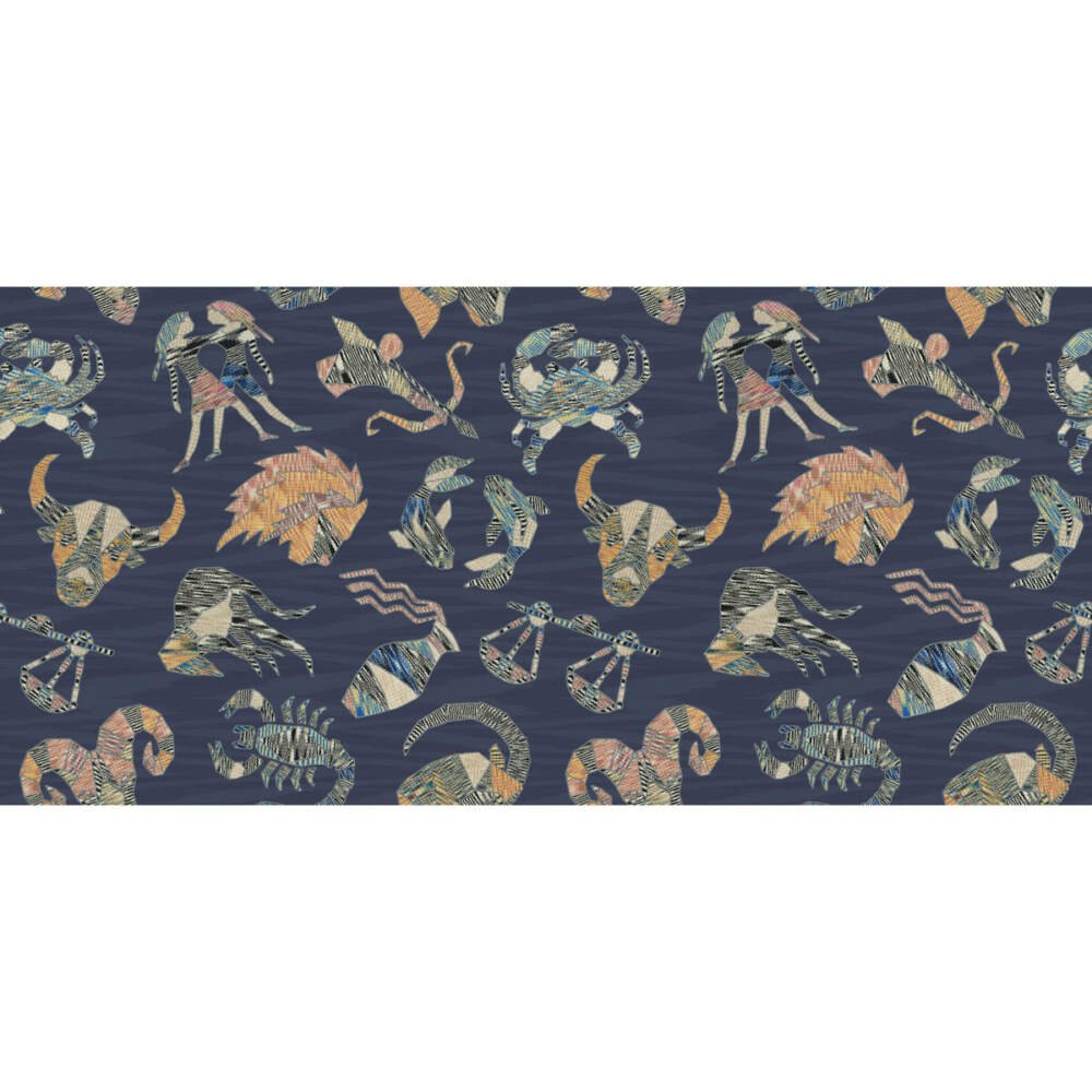 Sample of Kravet Couture Constellations Wp 3853-50 Missoni Home Wallcoverings 04 Collection Wall Covering