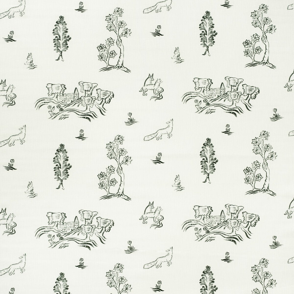 Sample of Kravet Couture Friendly Folk Outdoor Dusk Am100377-121 Kit Kemp Outdoor Collection by Andrew Martin Upholstery Fabric