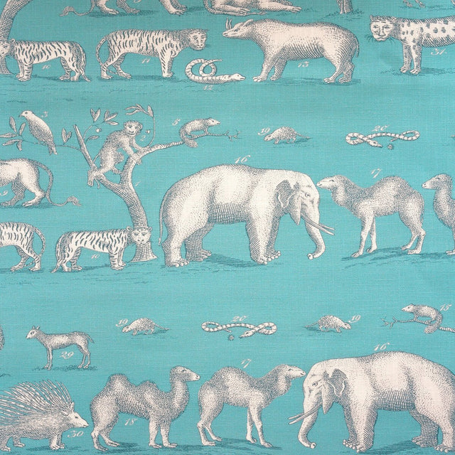 Sample of Kravet Couture Kingdom Outdoor Lagoon Am100350-13 The Great Outdoors Collection by Andrew Martin Upholstery Fabric