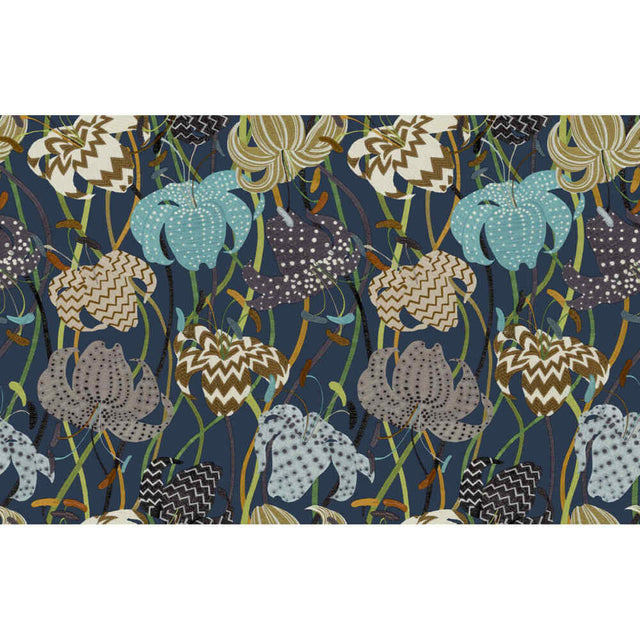 Sample of Kravet Couture Lilium 3625-650 Missoni Home Wallcoverings 03 Collection Wall Covering