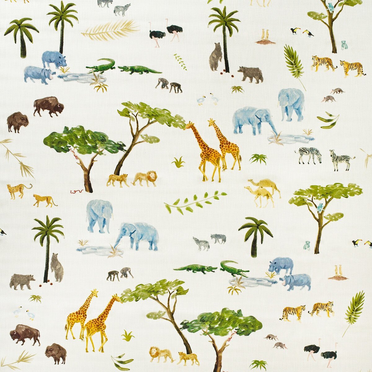 Sample of Kravet Couture Noah Outdoor Multi Am100378-630 Holly Frean Outdoor Collection by Andrew Martin Upholstery Fabric