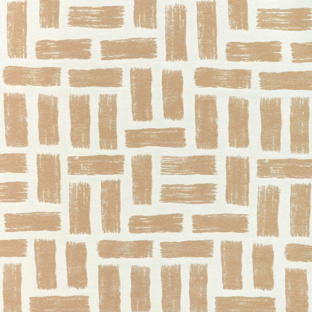 Sample of Kravet Design Brickwork Amber 37055-16 Latitude Collection by Thom Filicia Upholstery Fabric