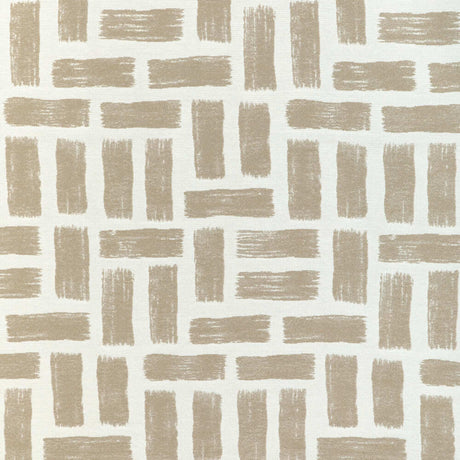 Sample of Kravet Design Brickwork Taupe 37055-106 Latitude Collection by Thom Filicia Upholstery Fabric