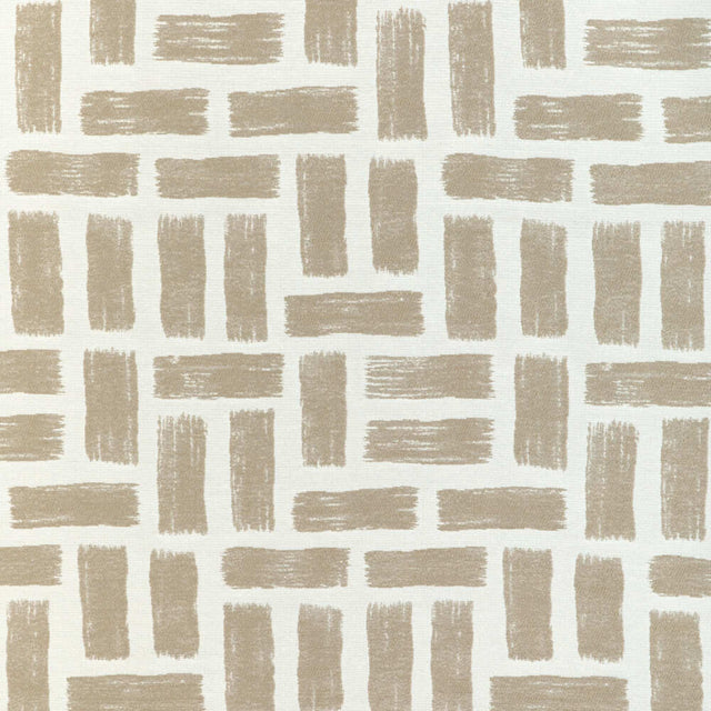 Sample of Kravet Design Brickwork Taupe 37055-106 Latitude Collection by Thom Filicia Upholstery Fabric