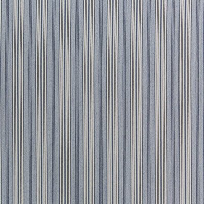 Sample of Kravet Design Hull Stripe Chambray 35827-5 Breezy Indoor/Outdoor Collection Upholstery Fabric