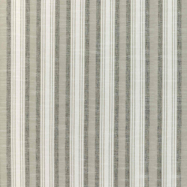 Sample of Kravet Design Sims Stripe Cafe 37046-11 Latitude Collection by Thom Filicia Upholstery Fabric