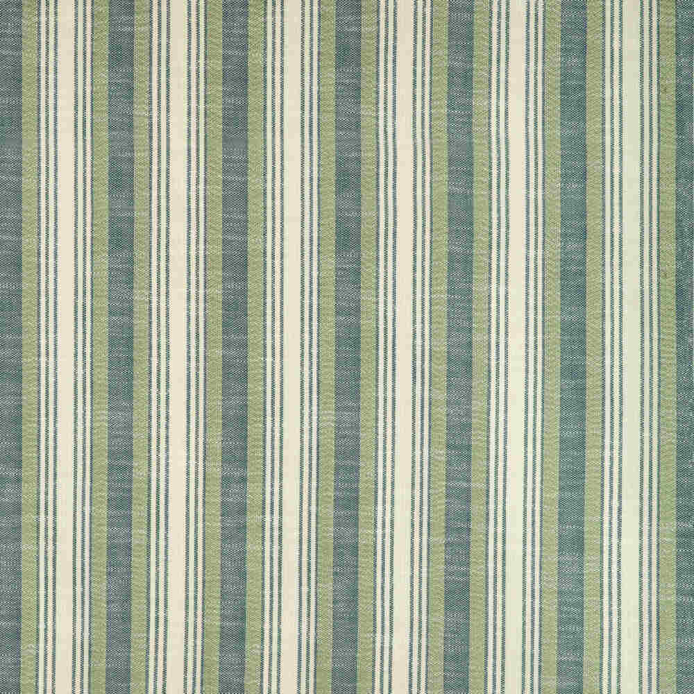 Sample of Kravet Design Sims Stripe Meadow 37046-530 Latitude Collection by Thom Filicia Upholstery Fabric