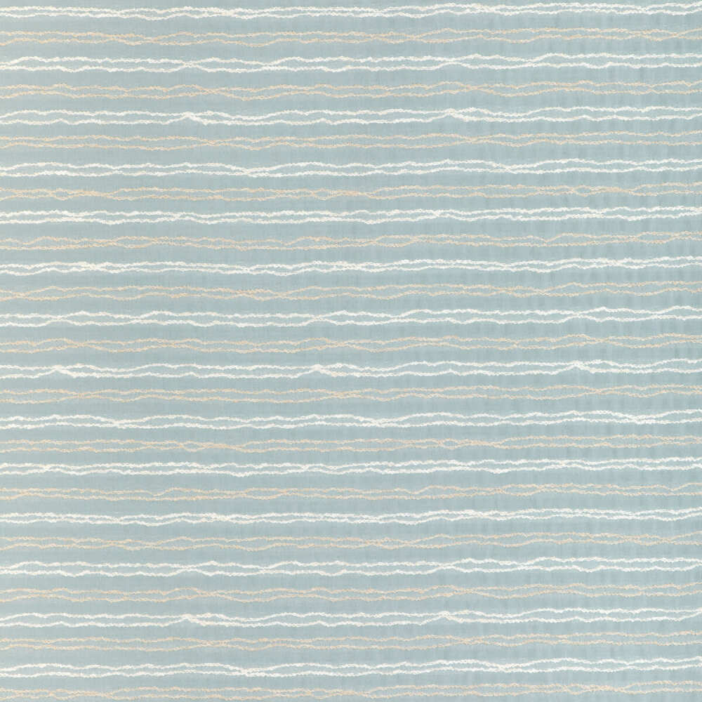 Sample of Kravet Design Wave Length Sky 37057-15 Latitude Collection by Thom Filicia Upholstery Fabric