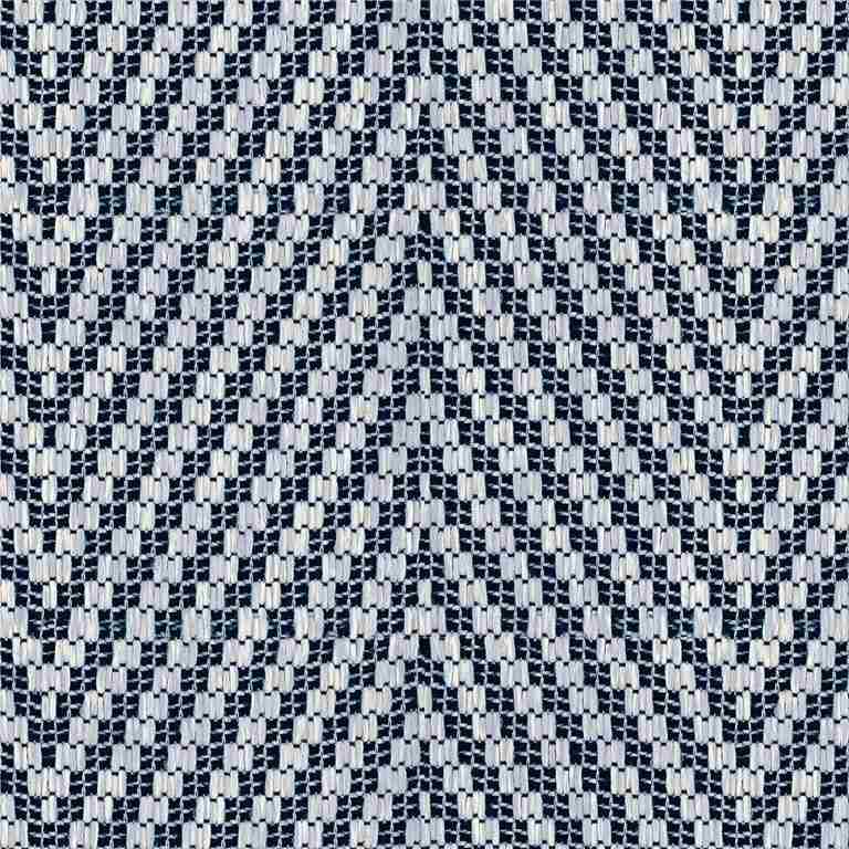 Sample of Kravet Kali Chevron Indigo 33495-50 Echo Ibiza Collection Upholstery Fabric