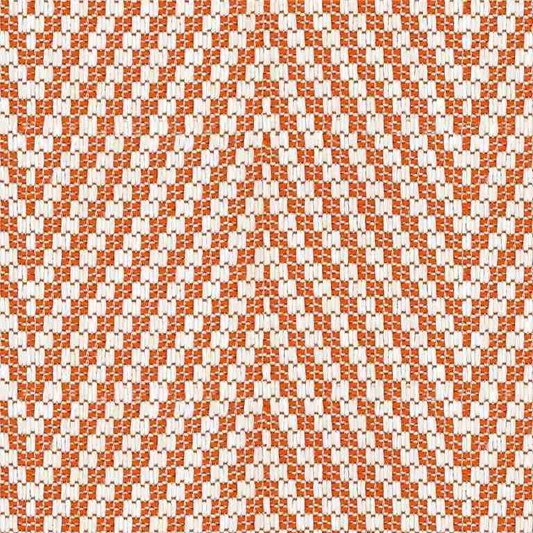 Sample of Kravet Kali Chevron Tangelo 33495-12 Echo Ibiza Collection Upholstery Fabric