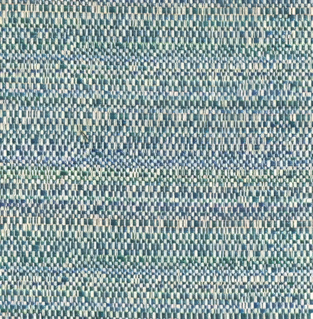 Sample of Kravet Sunbrella Melanger Peacock 31695 - 13 The Echo Design Collection Upholstery Fabric