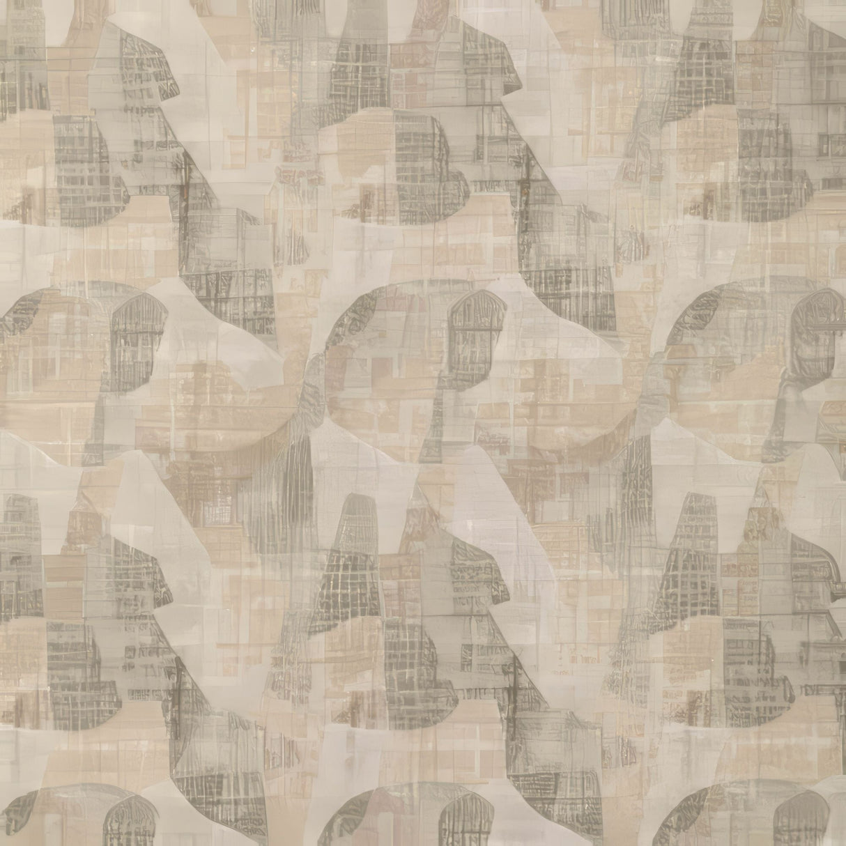 Sample of Kravet Sunbrella Outcrop Pebble 37260 - 616 Landscape Collection by Barbara Barry Upholstery Fabric