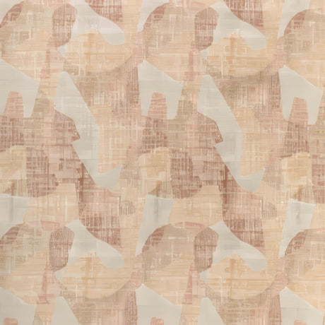Sample of Kravet Sunbrella Outcrop Terracotta 37260 - 1624 Landscape Collection by Barbara Barry Upholstery Fabric