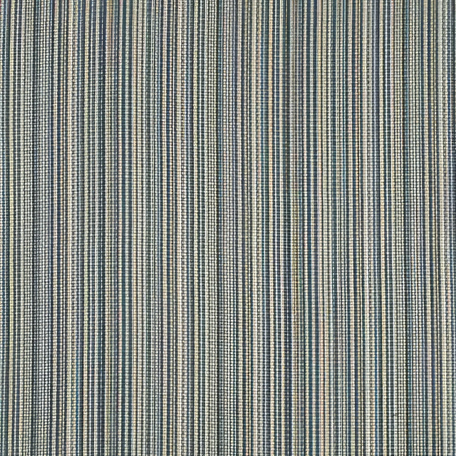 Sample of Kravet Sunbrella Sailing Stripe Slate 31956 - 516 Oceania Indoor Outdoor Collection Upholstery Fabric