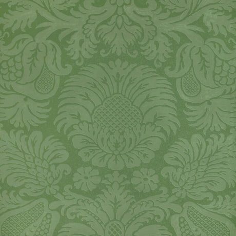 Sample of Lee Jofa Hancock Paper Green 2022107-3 Bunny Williams Arcadia Wallpaper Collection Wall Covering