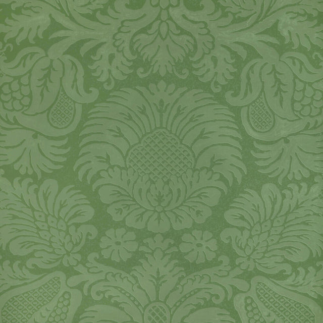Sample of Lee Jofa Hancock Paper Green 2022107-3 Bunny Williams Arcadia Wallpaper Collection Wall Covering